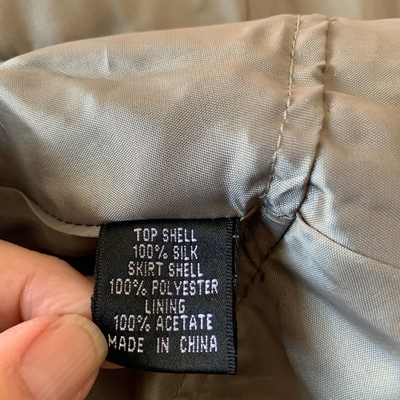 Adrianna Papell Silk Bustier Dress w/Rosettes - Picture 6 of 6